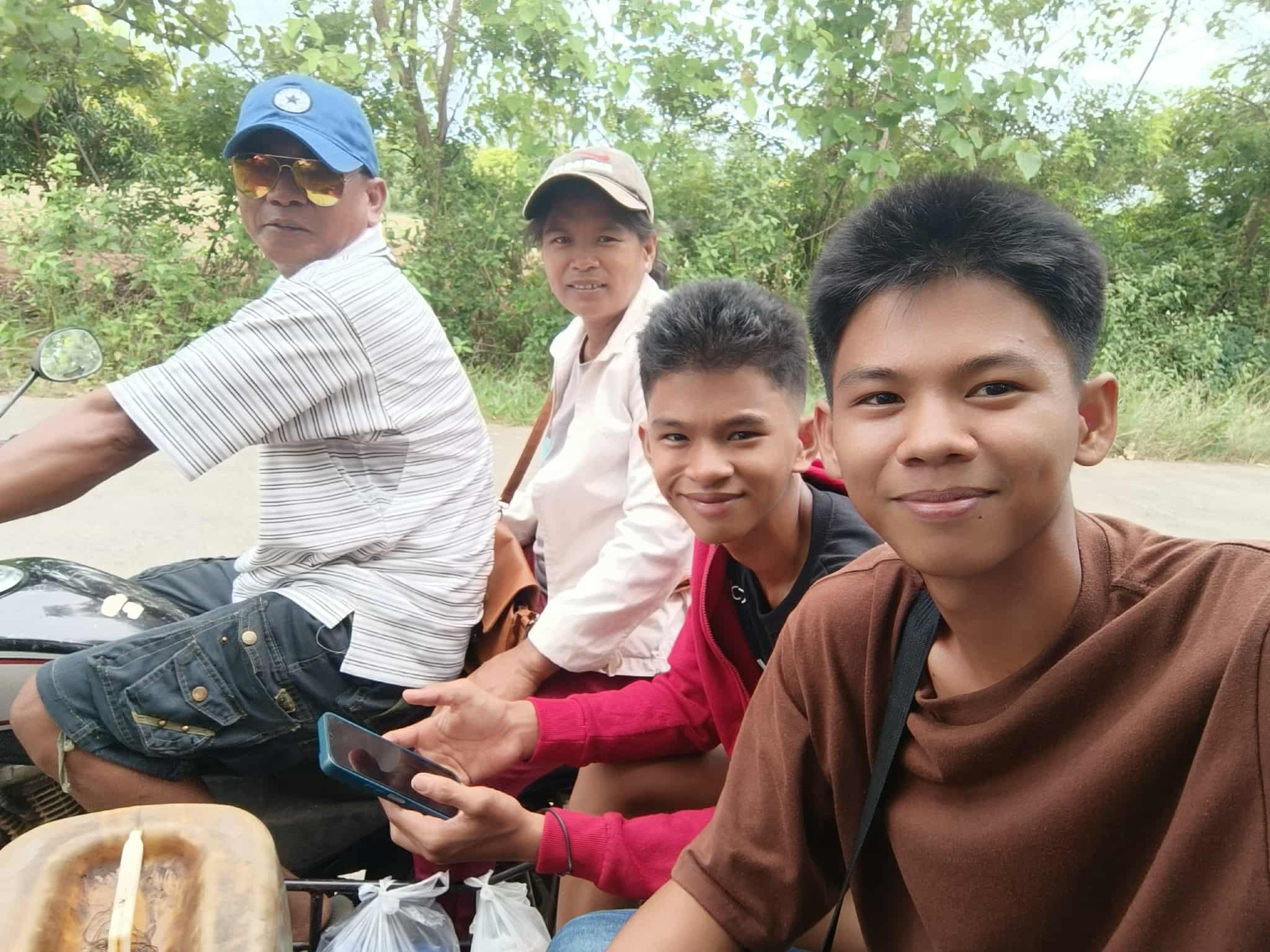 Motorcycle send-off to boarding house