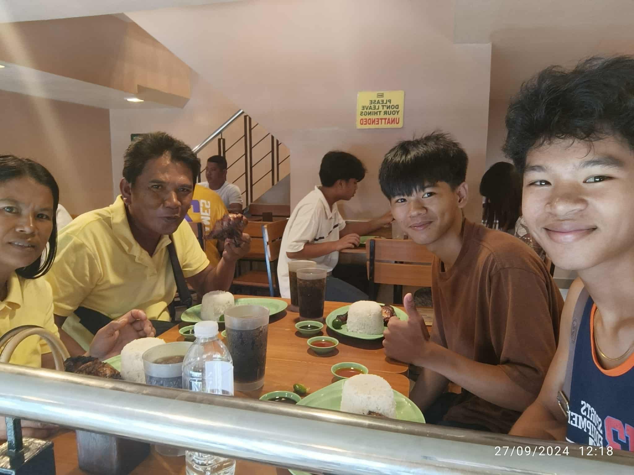 Casual lunch at Mang Inasal with family